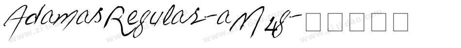 AdamasRegular-aM4g字体转换