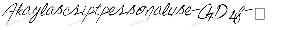 Akaylascriptpersonaluse-GD4g字体转换