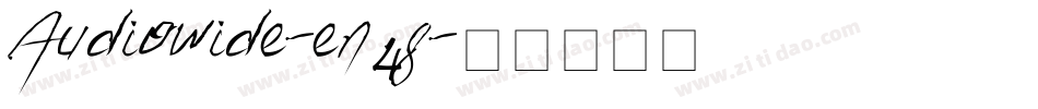 Audiowide-en4g字体转换