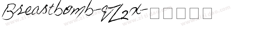 Breastbomb-qZ2x字体转换