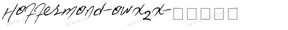 Hoffermond-owx2x字体转换