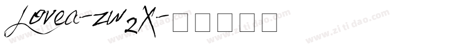 Lovea-zw2X字体转换