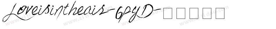 Loveisintheair-6pyD字体转换