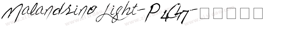 MalandrinoLight-P4G7字体转换
