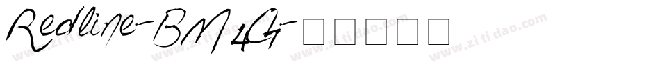 Redline-BM4G字体转换 Redline-BM4G字体转换