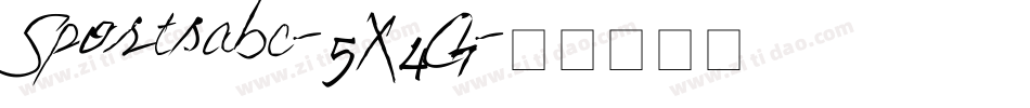 Sportsabc-5X4G字体转换