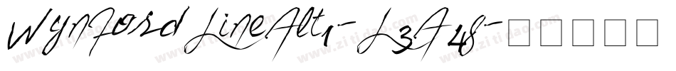 WynfordLineAlt1-L3A4g字体转换