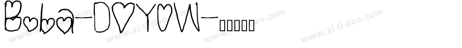 Boba-DOY0W字体转换