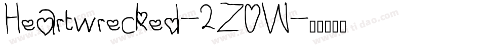 Heartwrecked-2Z0W字体转换