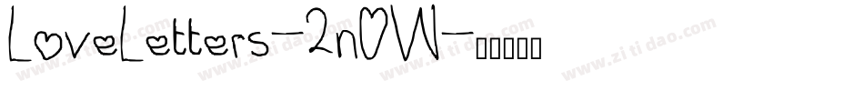 LoveLetters-2n0W字体转换