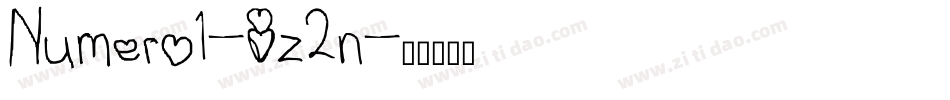 Numero1-8z2n字体转换