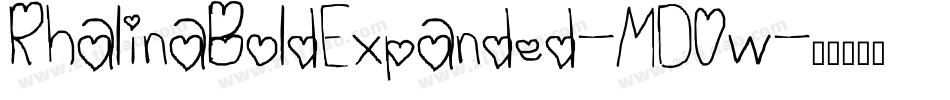 RhalinaBoldExpanded-MD0w字体转换 RhalinaBoldExpanded-MD0w字体转换