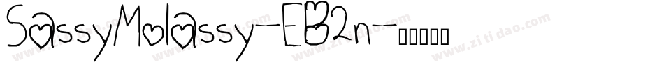 SassyMolassy-EB2n字体转换