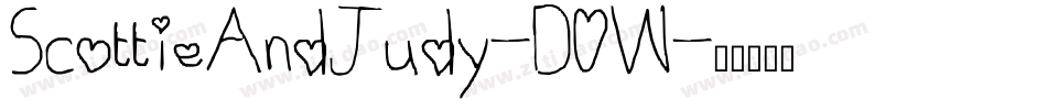 ScottieAndJudy-D0W字体转换