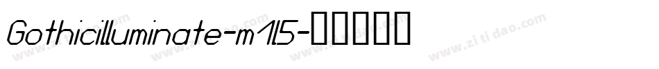 Gothicilluminate-m1l5字体转换
