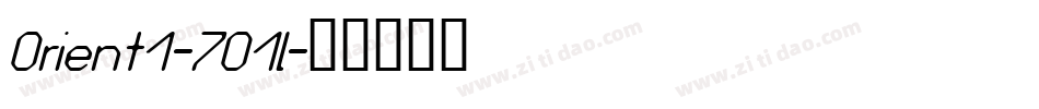 Orient1-7O1l字体转换