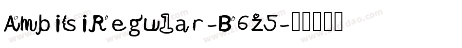 AmbisiRegular-B6z5字体转换