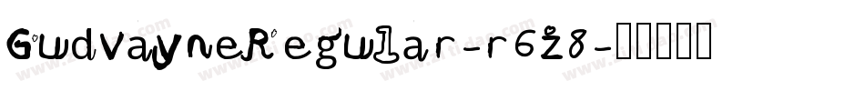 GudvayneRegular-r6z8字体转换