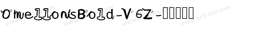 OmellonsBold-V6Z字体转换