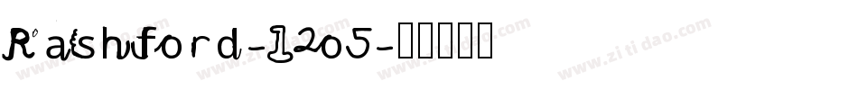 Rashford-l2o5字体转换