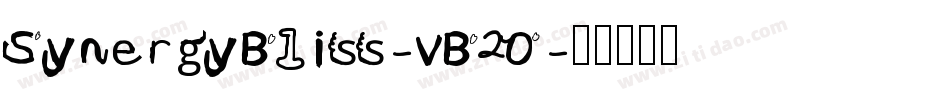 SynergyBliss-vB2O字体转换