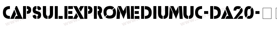 Capsulexpromediumuc-DA20字体转换