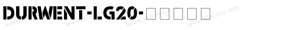 Durwent-lg20字体转换