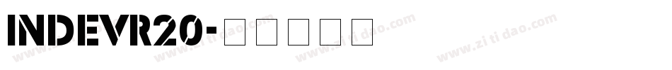 INDEVR20字体转换