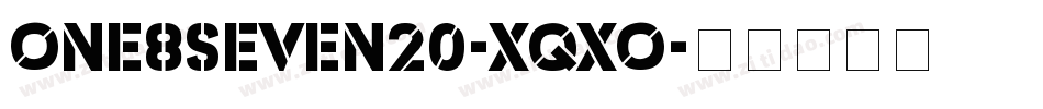 One8seven20-Xqxo字体转换