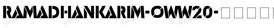 Ramadhankarim-oww20字体转换