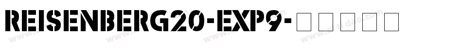 Reisenberg20-ExP9字体转换