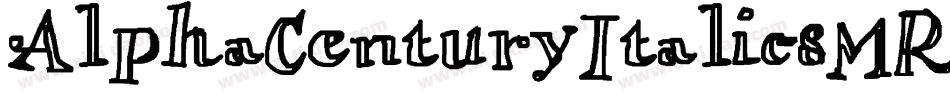 AlphaCenturyItalic-8MR7D字体转换