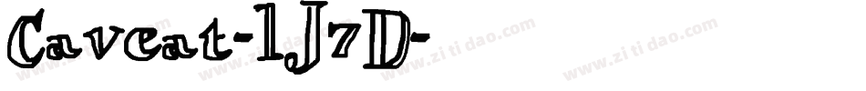 Caveat-lJ7D字体转换