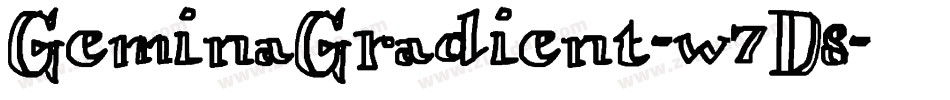 GeminaGradient-w7D8字体转换 GeminaGradient-w7D8字体转换