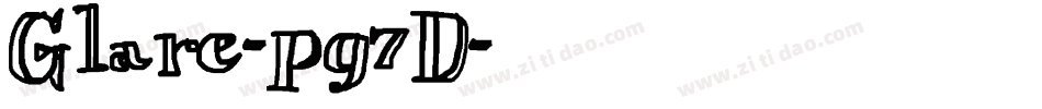Glare-pg7D字体转换