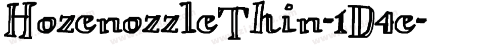 HozenozzleThin-1D4e字体转换