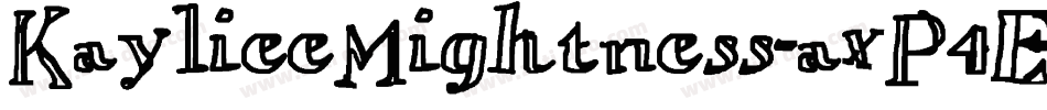 KaylieeMightness-axP4E字体转换