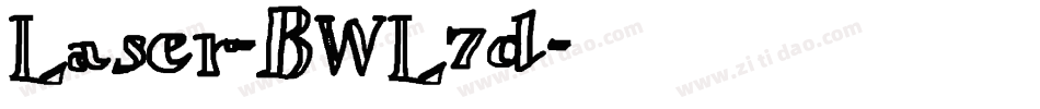 Laser-BWL7d字体转换 Laser-BWL7d字体转换