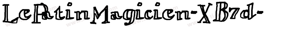 LePatinMagicien-XB7d字体转换