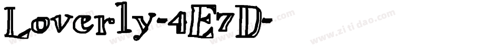 Loverly-4E7D字体转换
