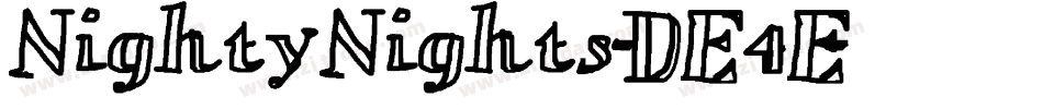 NightyNights-DE4E字体转换