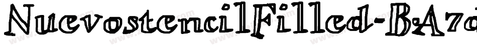 NuevostencilFilled-BA7d字体转换