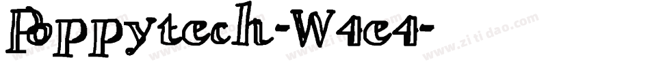 Poppytech-W4e4字体转换