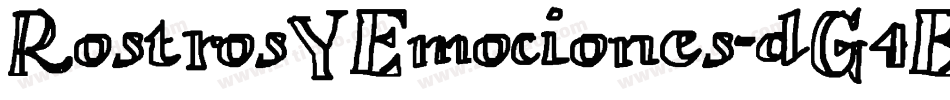 RostrosYEmociones-dG4E字体转换