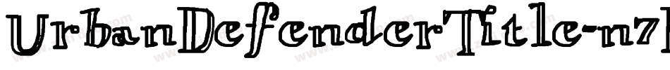 UrbanDefenderTitle-n7D0字体转换