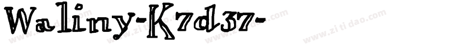 Waliny-K7d37字体转换 Waliny-K7d37字体转换