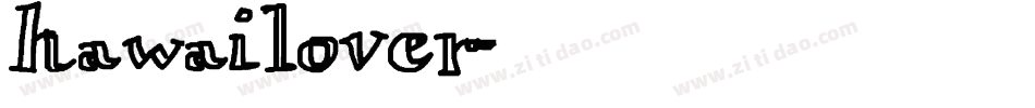hawailover字体转换