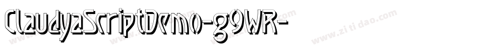 ClaudyaScriptDemo-g9WR字体转换