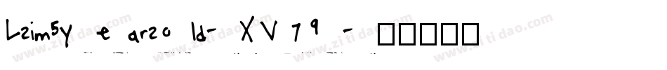 Lsim5yearsold-XV79字体转换