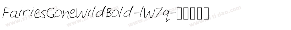 FairiesGoneWildBold-lW7q字体转换